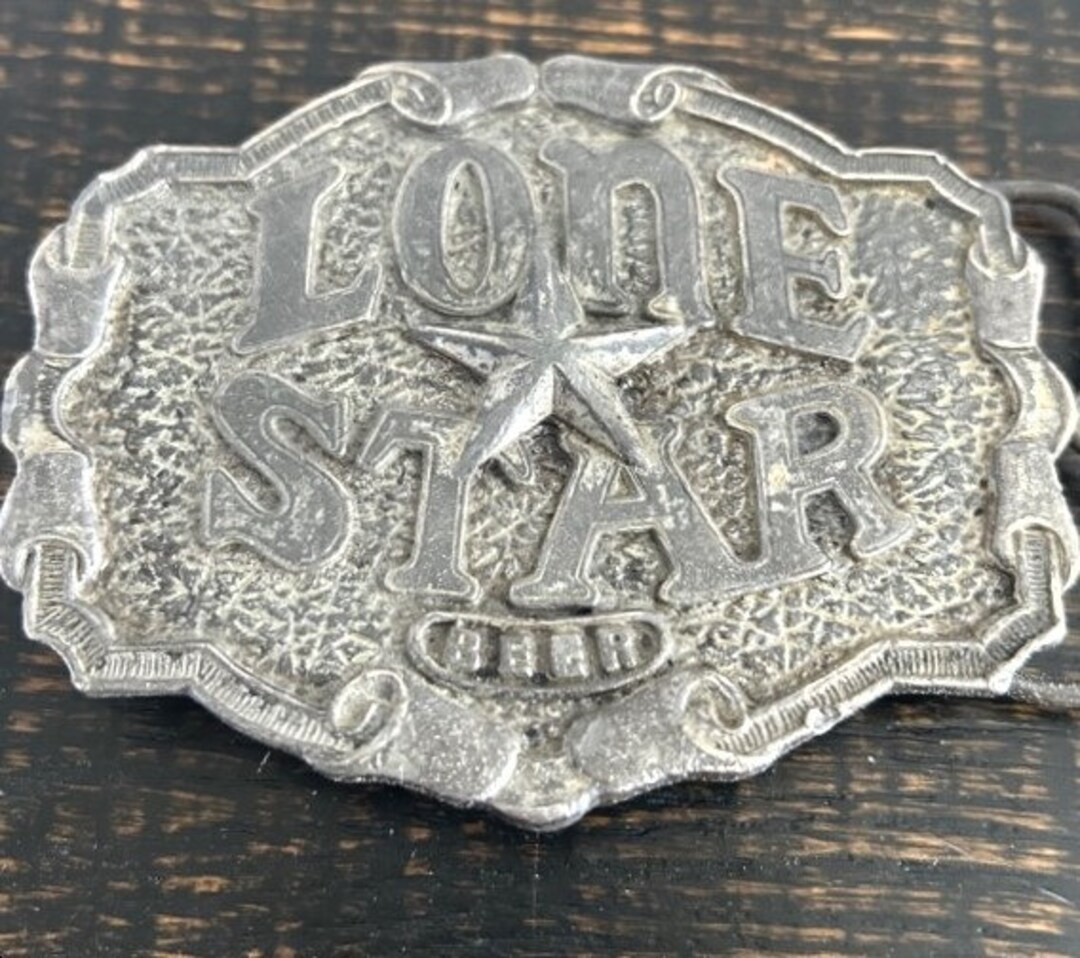 Lone Star Beer Bottle Opener Belt Buckle 1975 Made in USA Etsy