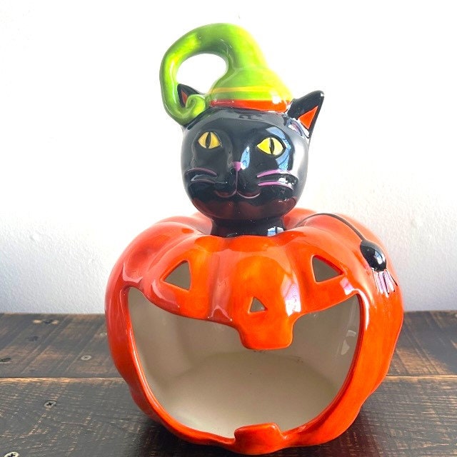 Large Ceramic Jack O Lantern - Etsy Large Ceramic Jack O Lantern - Etsy