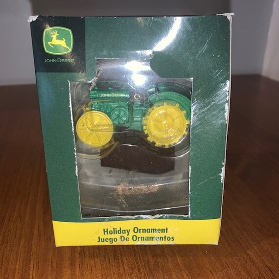 John Deere Tractor Christmas Tree Ornament Collectible Still Etsy