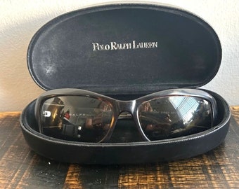 Polo Ralph Lauren Sunglasses Tortoise Brown Wrap Around with Case