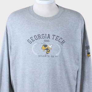Vintage 90s Georgia Tech Yellow Jackets Sweatshirt/Georgia Institute of Technology/Yellow Jackets Shirt/Yellow Jackets Tshirt/Hoodie/Sweater