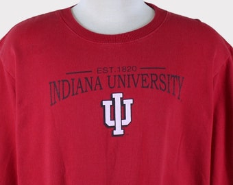 Vintage 90s Indiana Hoosiers Sweatshirt/Indiana Hoosiers Shirt/Indiana Hoosiers Tshirt/Hoosiers T shirt/Hoosiers Sweater/Hoodie/Gift/Men/Hat