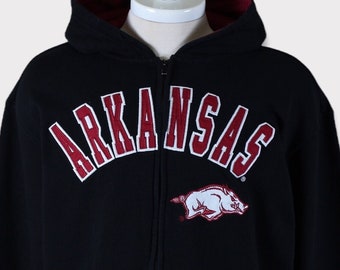 Sudadera bordada vintage de los Arkansas Razorbacks de los años 90/Universidad de Arkansas/Camiseta de los Arkansas Razorbacks/Camiseta de los Razorbacks/Suéter/Regalo