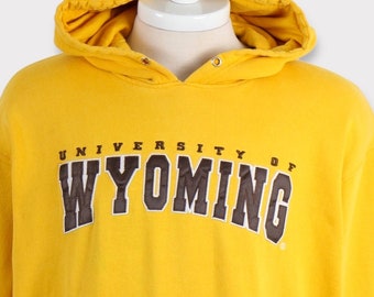 Besticktes Vintage 90er Jahre Wyoming Cowboys Sweatshirt/Wyoming Universität/Wyoming Cowboys Shirt/Wyoming Cowboys Tshirt/T-Shirt/Pullover/Hoodie