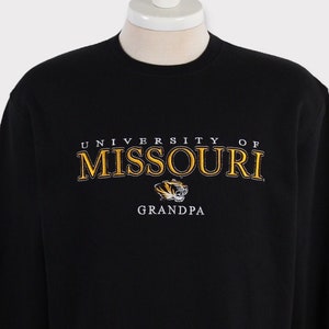 Sudadera con capucha y bordado vintage de los Missouri Tigers de los años 90 (talla XL), camiseta de los Missouri Tigers, sudadera con capucha de la Universidad de Missouri y el equipo de fútbol americano de Missouri.