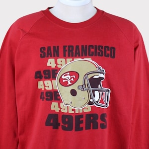 Vintage 90er Jahre San Francisco 49ers Sweatshirt San Francisco 49ers T Shirt 49ers Football Pullover Rundhals Hoodie Jacke Geschenk Für Ihn Für Sie
