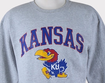 Vintage 90s Kansas Jayhawks Sweatshirt/Kansas University/Kansas Jayhawks Shirt/Jayhawks Tshirt/Jayhawks T shirt/Sweater/Hoodie/Gift/Crewneck