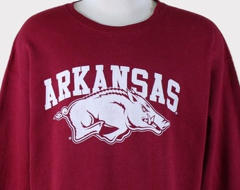 Sudadera vintage de los Arkansas Razorbacks de los años 90/Universidad de Arkansas/Camiseta de los Arkansas Razorbacks/Camiseta de los Razorbacks/Suéter/Regalo/Cuello redondo/Hombre