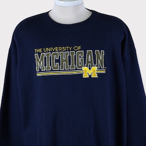 Embroidered Vintage 90s Michigan Wolverines Sweatshirt Michigan University Michigan Wolverines T shirt Michigan Football Sweater Gift Hoodie