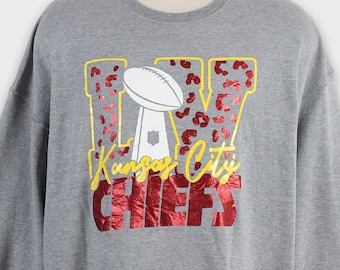 Vintage des années 00 Kansas City Chiefs Sweatshirt XL Kansas City Chiefs T-shirt Chiefs Football pull à capuche veste ras du cou homme chapeau cadeau pour lui