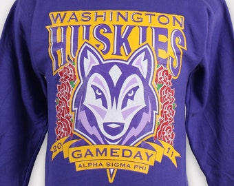 Vintage Distressed Nike Washington Huskies NCAA Sweatshirt Xlarge