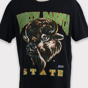 Vintage 00s North Dakota State Bison T-shirt North Dakota Bison Sweatshirt NDSU North Dakota University North Dakota Football Sweater Hoodie