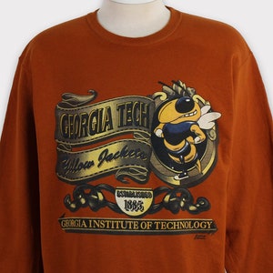 Vintage 00s Georgia Tech Yellow Jackets Sweatshirt Georgia Tech T-shirt Georgia Institute of Technology Georgia Tech Football Hoodie Gift