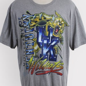 90er Jahre Universität von Kentucky UK Wildkatzen-T-Shirt / XL
