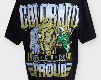 Vintage 1990 Colorado Buffaloes Sweatshirt/University of Colorado/Colorado Buffaloes Shirt/Colorado Buffaloes Tshirt/Buffaloes T shirt/Gift