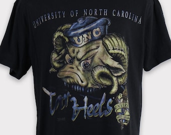 Camiseta vintage dos anos 00 North Carolina Tar Heels Moletom com capuz North Carolina University UNC Tar Heels Football Crewneck Presente