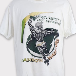 Vintage 00s Hawaii Rainbow Warriors T-shirt Hawaii Rainbow Warriors Sweatshirt UH University of Hawaii Hawaii Football Sweater Hoodie Gift