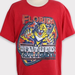 Vintage 00s Florida Panthers T-shirt XL Florida Panthers Sweatshirt Panthers Hockey Sweater Crewneck Hoodie Jacket Tee Jersey Gift For Him