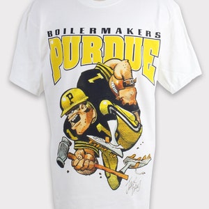 Vintage 00s Purdue Boilermaker T-shirt Purdue Boilermaker Sweatshirt Purdue Universität Purdue Football Pullover Hoodie Jacke Geschenk Rundhalsausschnitt
