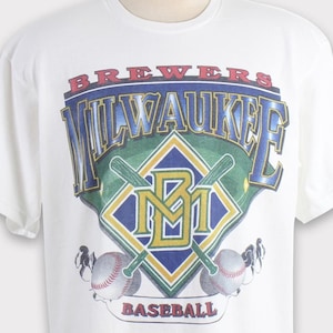 Vintage 00s Milwaukee Brewers T-shirt Milwaukee Brewers Sweatshirt Brewers MLB Baseball Sweater Hoodie Jacket Crewneck Gift Men Women Hat