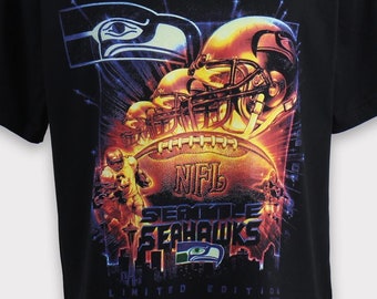 Vintage jaren 00 Seattle Seahawks T-shirt Seattle Seahawks Sweatshirt Seattle Seahawks NFL voetbaltrui hoodie jas ronde hals mannen hoed cadeau