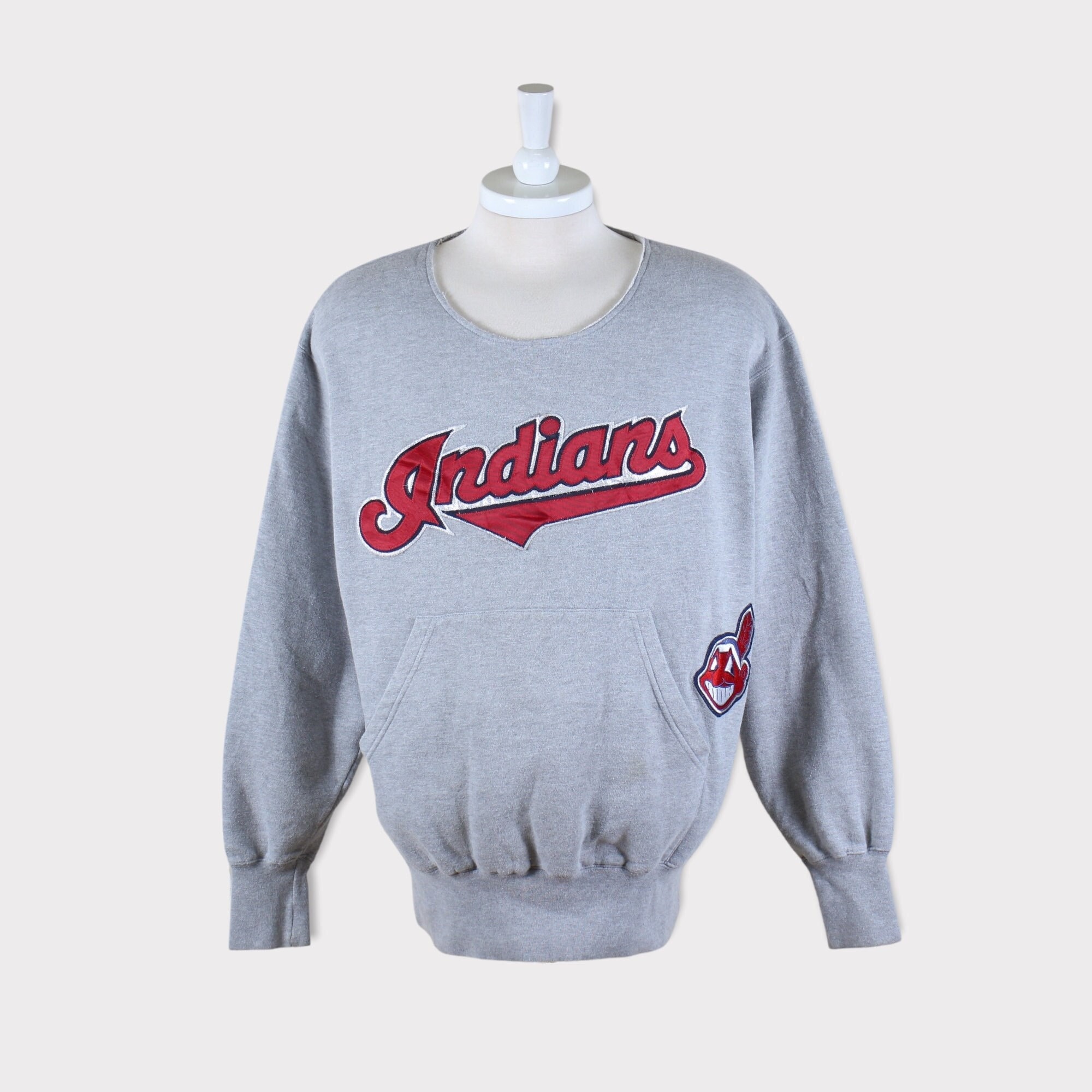 Embroidered Vintage 90s Cleveland Indians Sweatshirtcleveland 