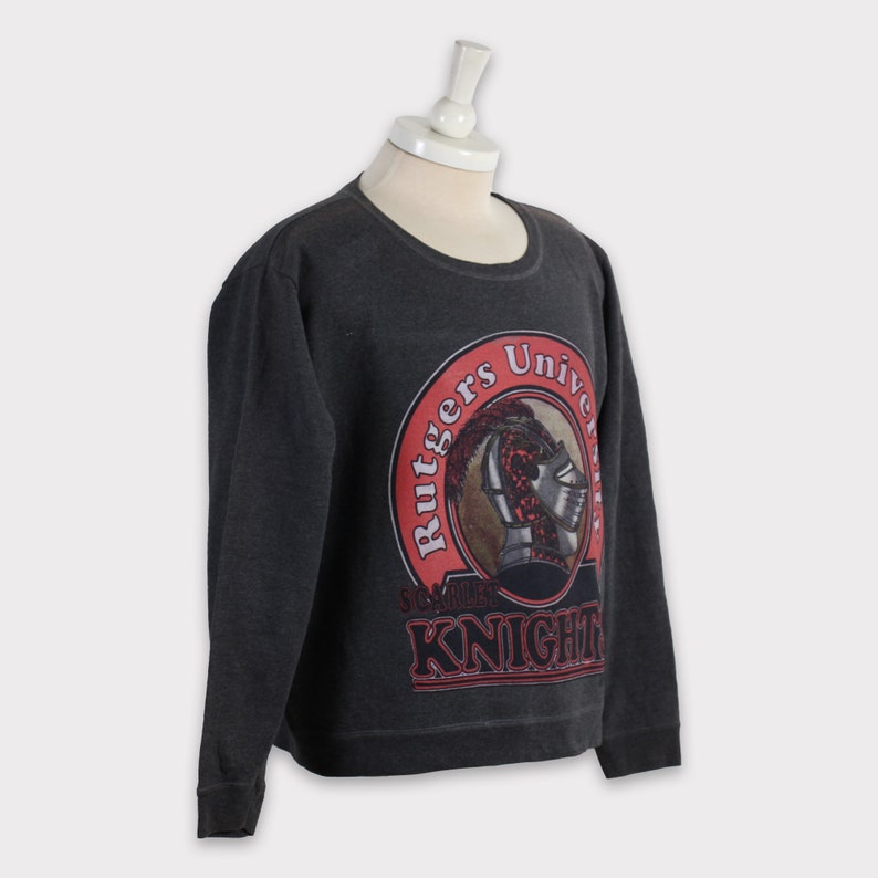 Sweat Hoodie Rutgers Scarlet Knights Vintage - Taille XL, Gris, Coton, Occasion
