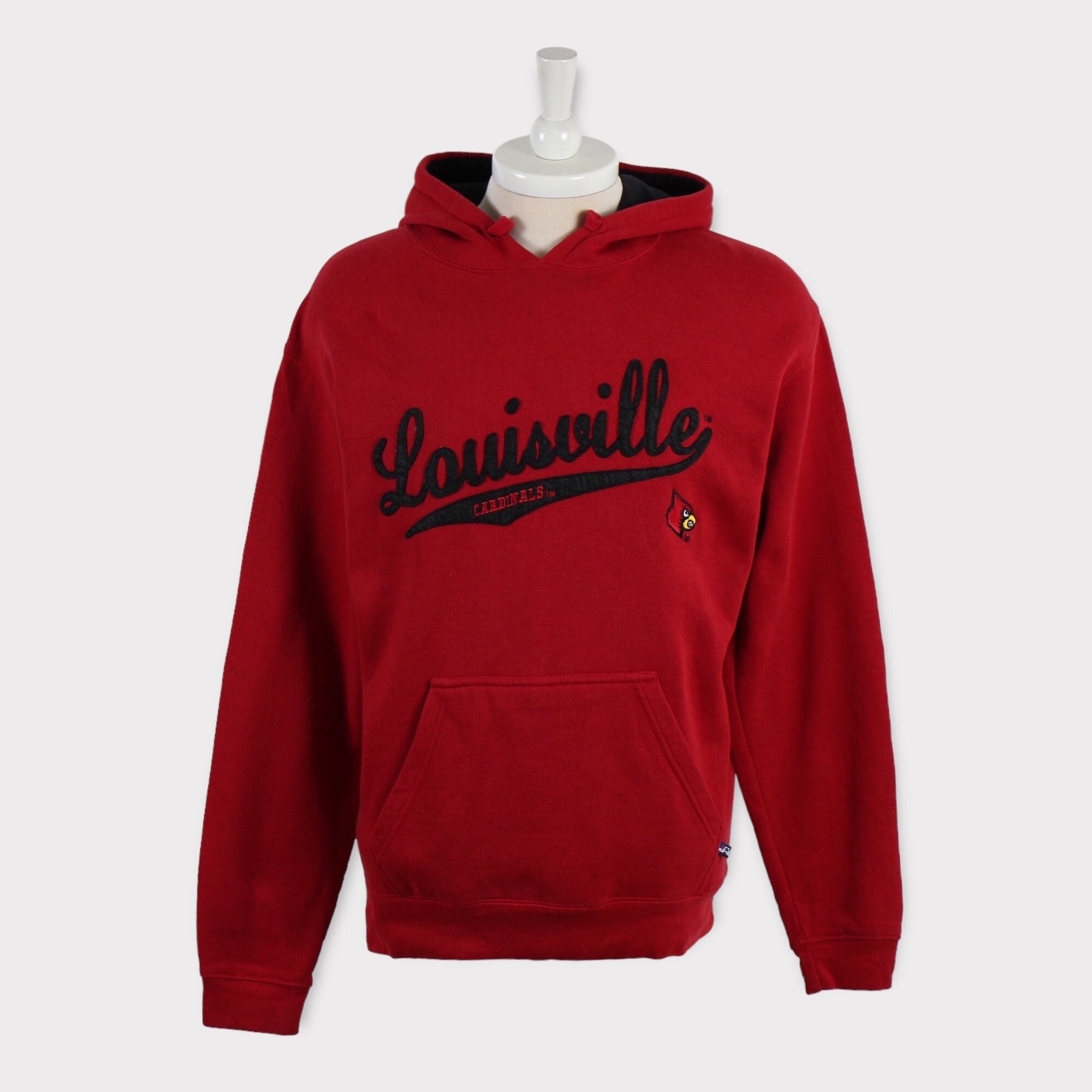 1970 Louisville Cardinals Artwork: Unisex Varsity Color-⁠Block Hooded  Sweatshirt