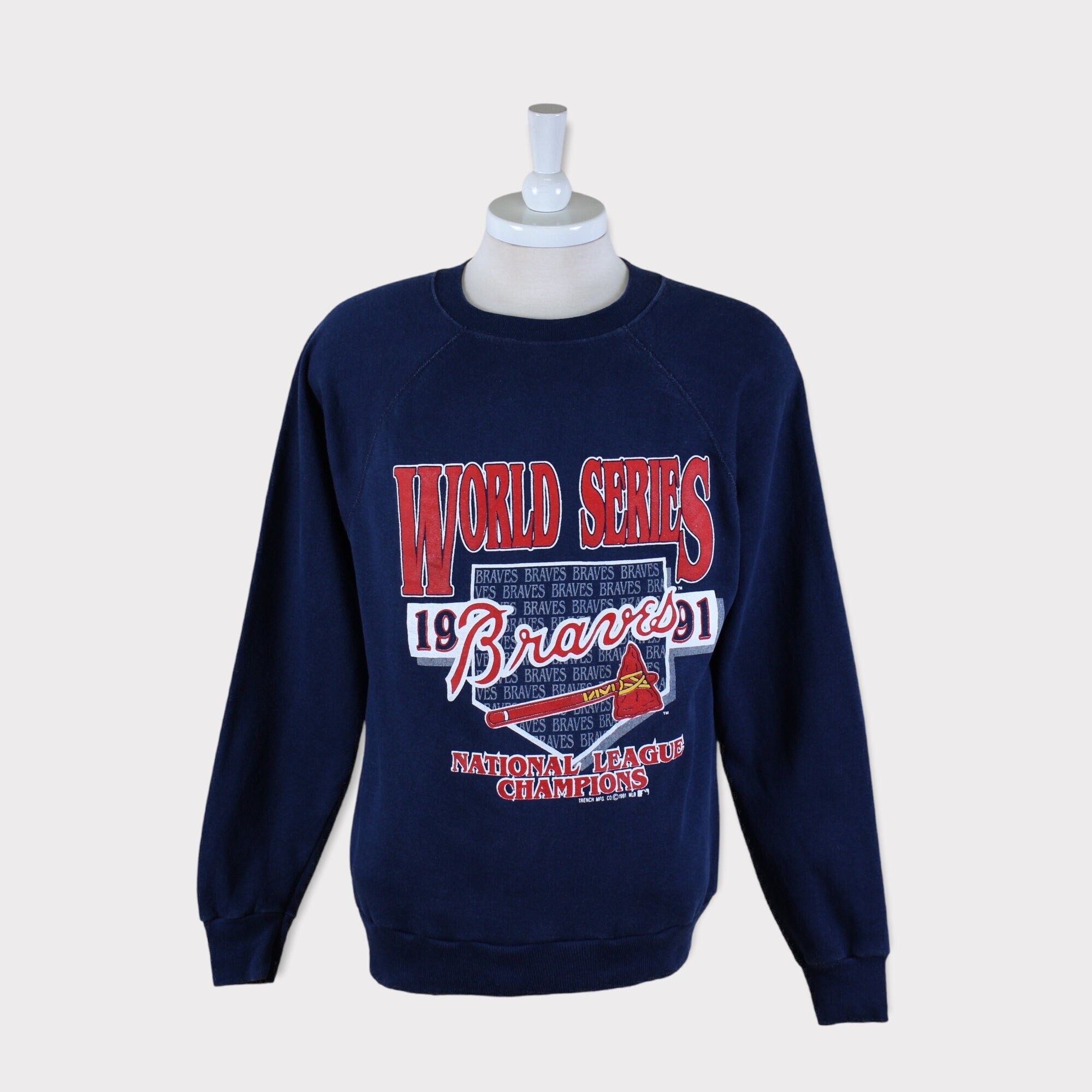 Vintage 1991 Atlanta Braves Sweatshirt/atlanta Braves Shirt/atlanta Braves  Tshirt/atlanta Braves T Shirt/atlanta Braves Sweater/hoodie/gift 