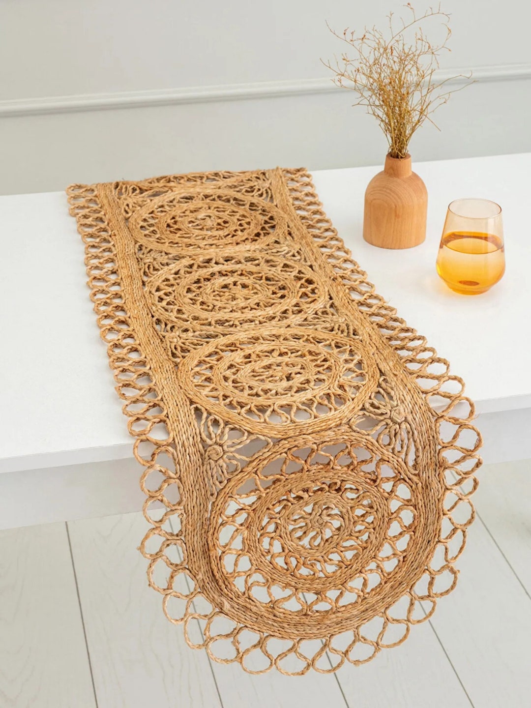 Natural Hand Braided Jute Table Runner for Dinning Table Etsy