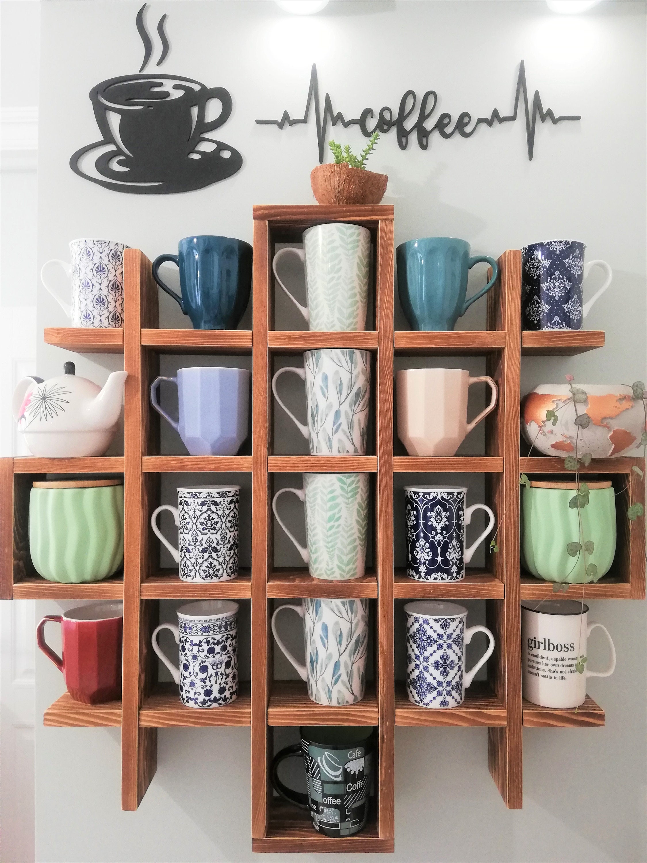 Coffee Mug Organizers And Storage Kitchen Cabinet Shelf - Temu