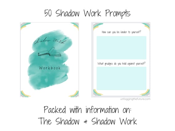 Shadow Work Guided Workbook, Digital Shadow Work Workbook, Fillable Shadow Work Prompts Book, Printable Shadow Work Book, Instant Download