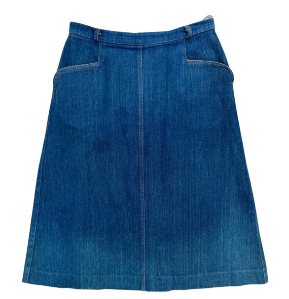 Vintage 1970s 'apawe' Denim Skirt UK