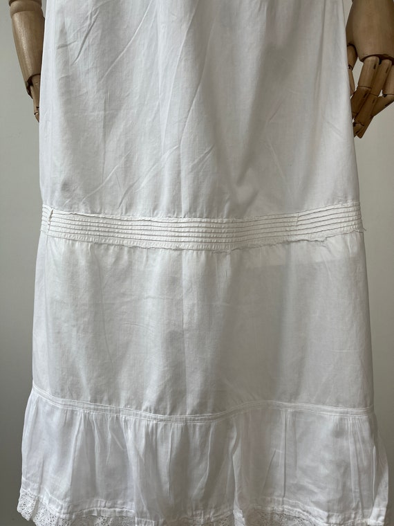 XL 1910s Edwardian Petticoat Skirt with Lace Trim - image 6