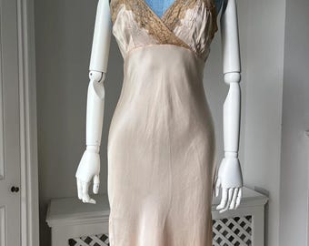 下着・アンダーウェア 1940s White Slip Dress Vintage 1940s slip white - Gem