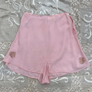 Vintage 1940s &#39;CC41&#39; Deadstock Pink Tap Pants