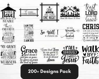 200+ christliche Dateien | Bibel Zitate svg | Bibel Verse svg |christliche Wortkunst | Glaube Bündel svg | Jesus Christus svg | Schrift svg
