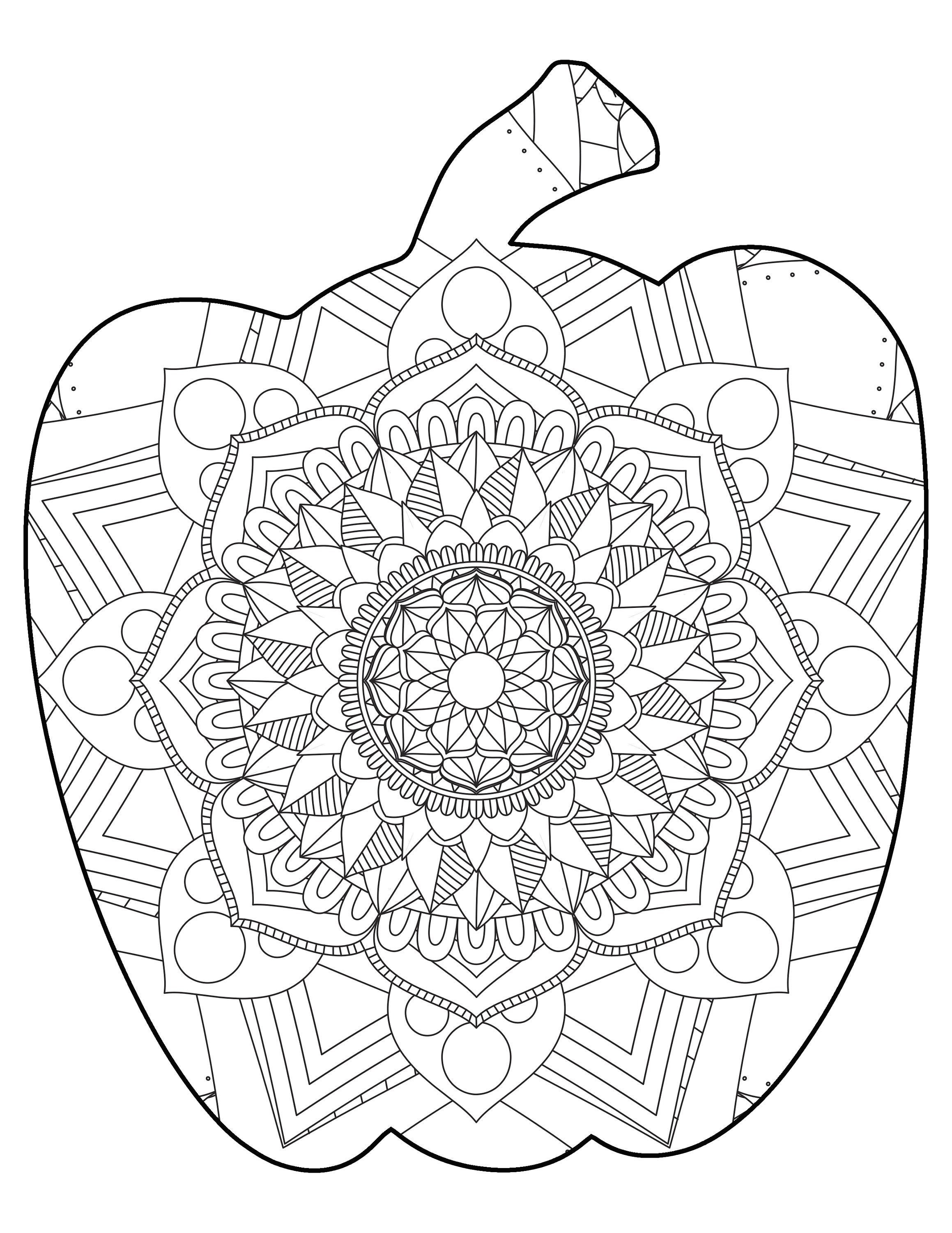 Coloring Page Bell Pepper Vegetable All Ages Education Coloring Digital