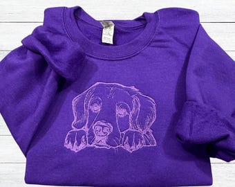 Embroidered Labrador Sweatshirt, Custom Labrador Mom Sweater, Labrador t-shirt, Labrador Retriever, Labrador Dog mom, Dog Mom Gift, Lab