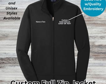 Custom Company logo Dickies Jacket Embroidered Black