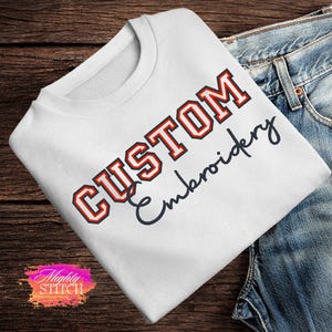 Custom Sweatshirt, Custom Hoodie, Custom Team Sweatshirt, Crewneck, Custom Embroidery, Personalized Sweatshirt, Christmas Gift