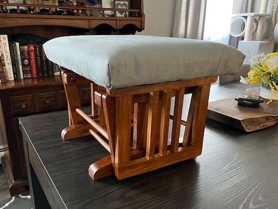 Glider with shop gliding ottoman