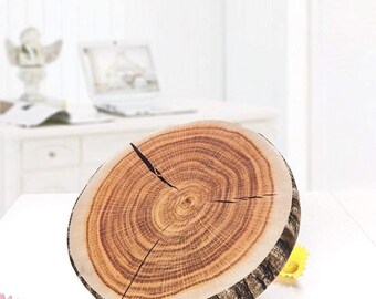 tree stump floor pillow