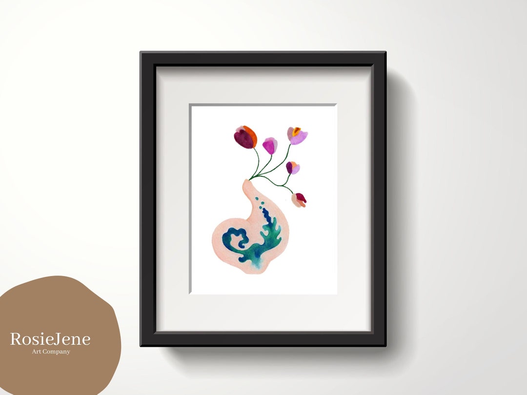 Purple Tulip Still Life Art Print: Baroque Floral Arrangement (digital ...
