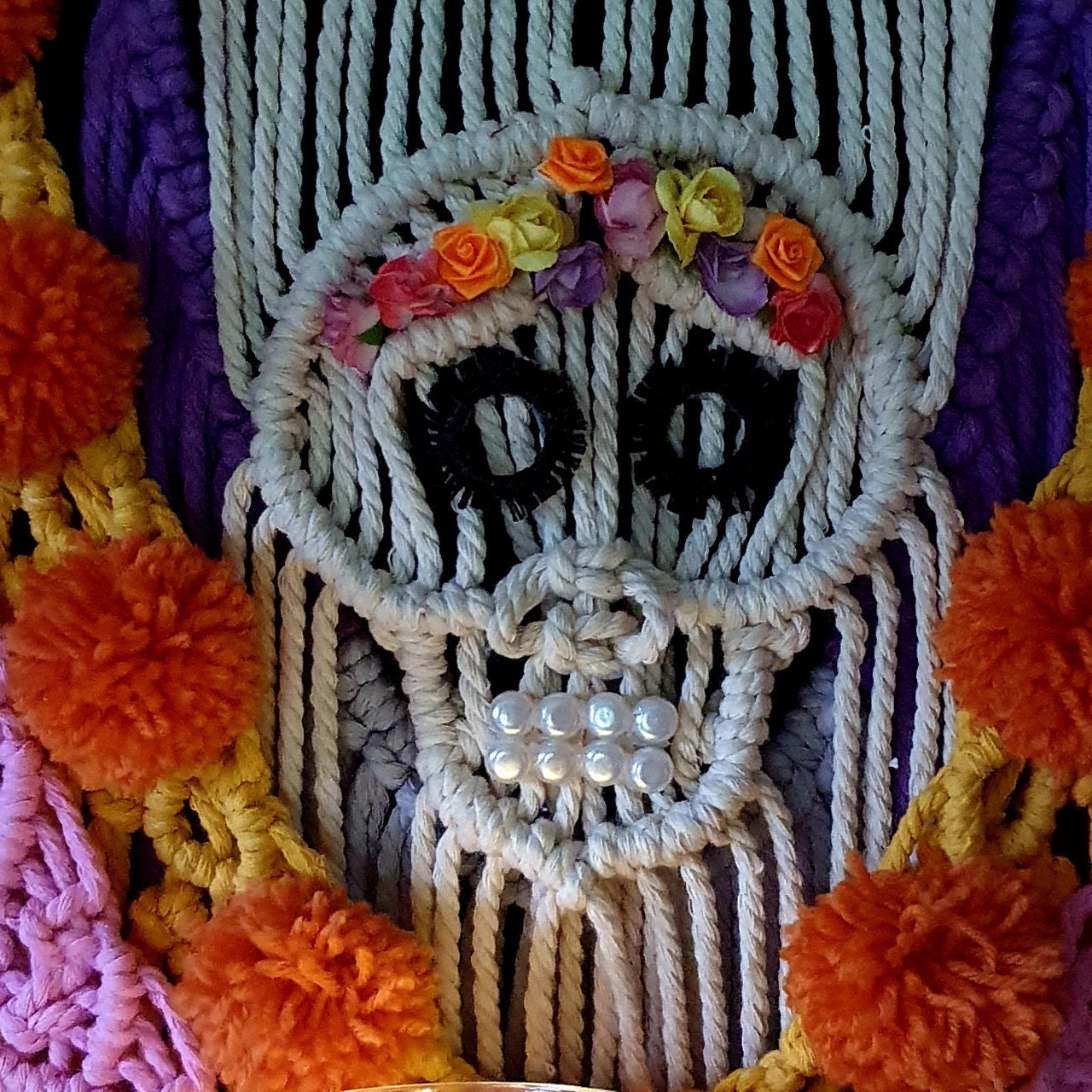 Sugar Skull DIY Macrame Pattern Etsy