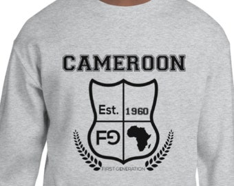 University Sweatshirt, African Sweatshirt, Custom sweatshirt, Africa Countries, Customization, West Africa, Cultural Sweatshirt, Black