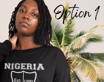 Sweat-shirt universitaire, Sweat-shirt africain, Sweat-shirt personnalisé, Pays d’Afrique, Personnalisation, Afrique de l’Ouest, Sweat-shirt culturel, Noir