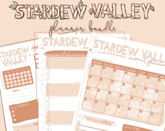 Planificador de tareas de Stardew Valley *BUNDLE*