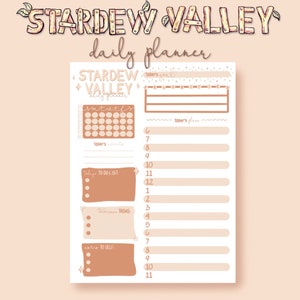 Stardew Valley Daily Task Planner