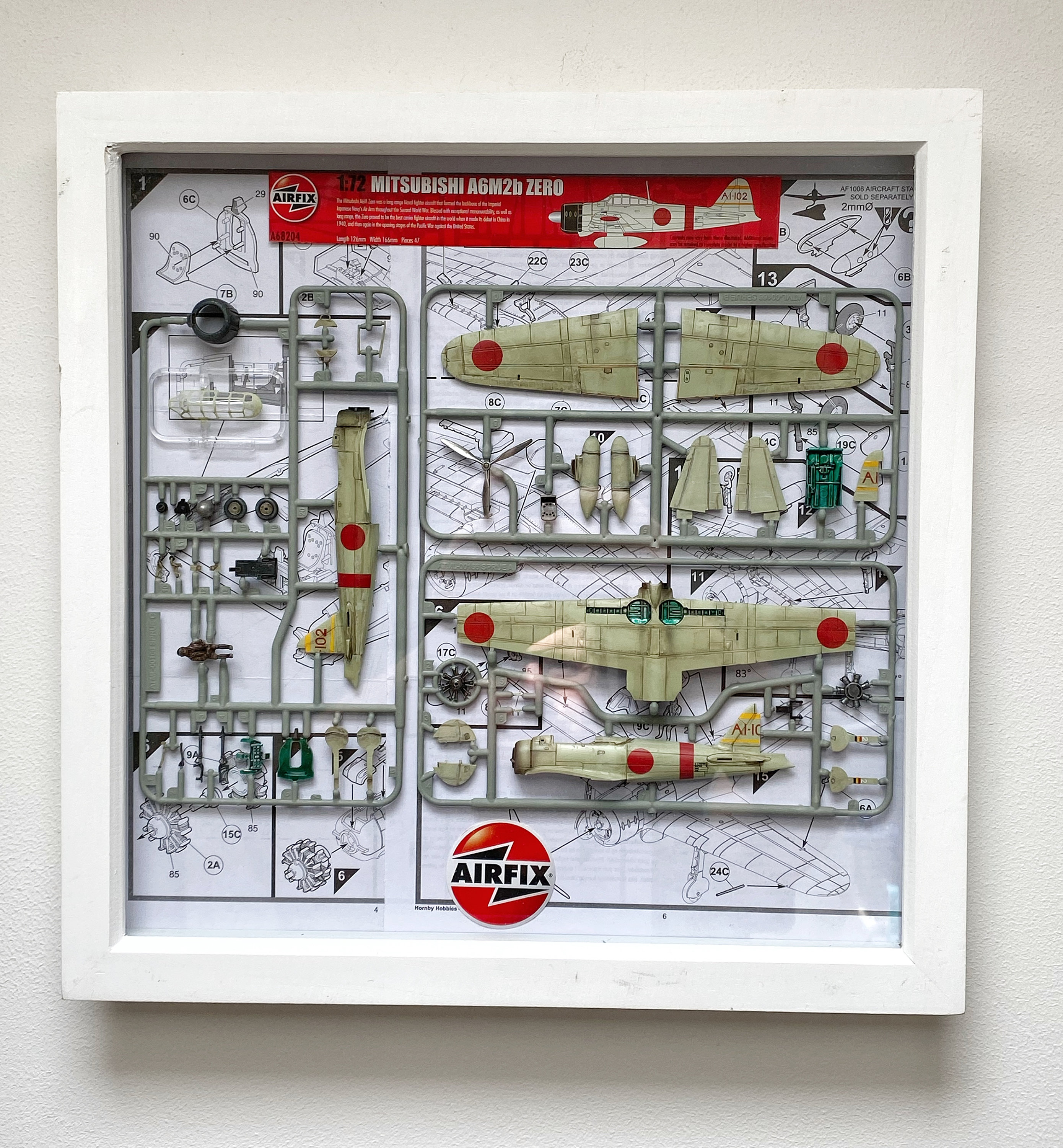 Framed Deconstructed Model Kit 1 72 Scale Airfix Spitfire Zero Me109 Plus Many More All Made to Order. Etsy UK